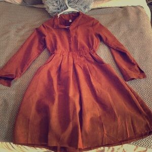 Velvet rain coat dress